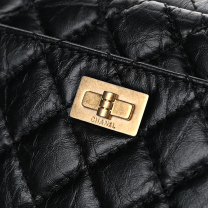 Chanel Aged Calfskin Quilted Mini Reissue Camera Case Black 10 of 12