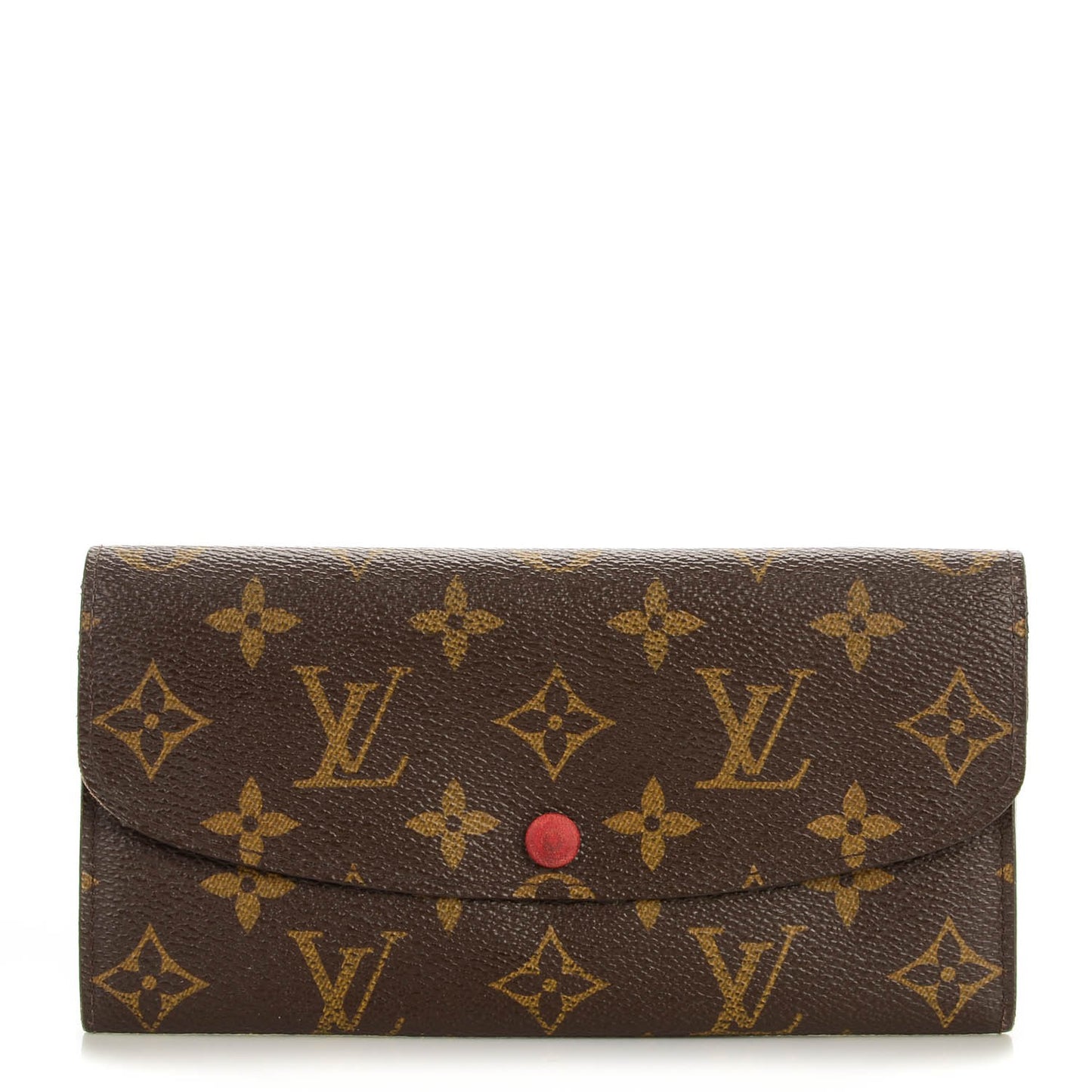 Monogram Emilie Wallet Red