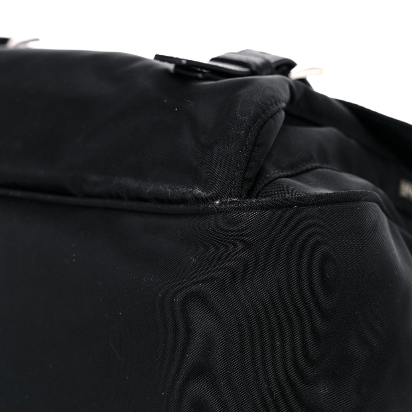 Nylon Vela Messenger Bag Black