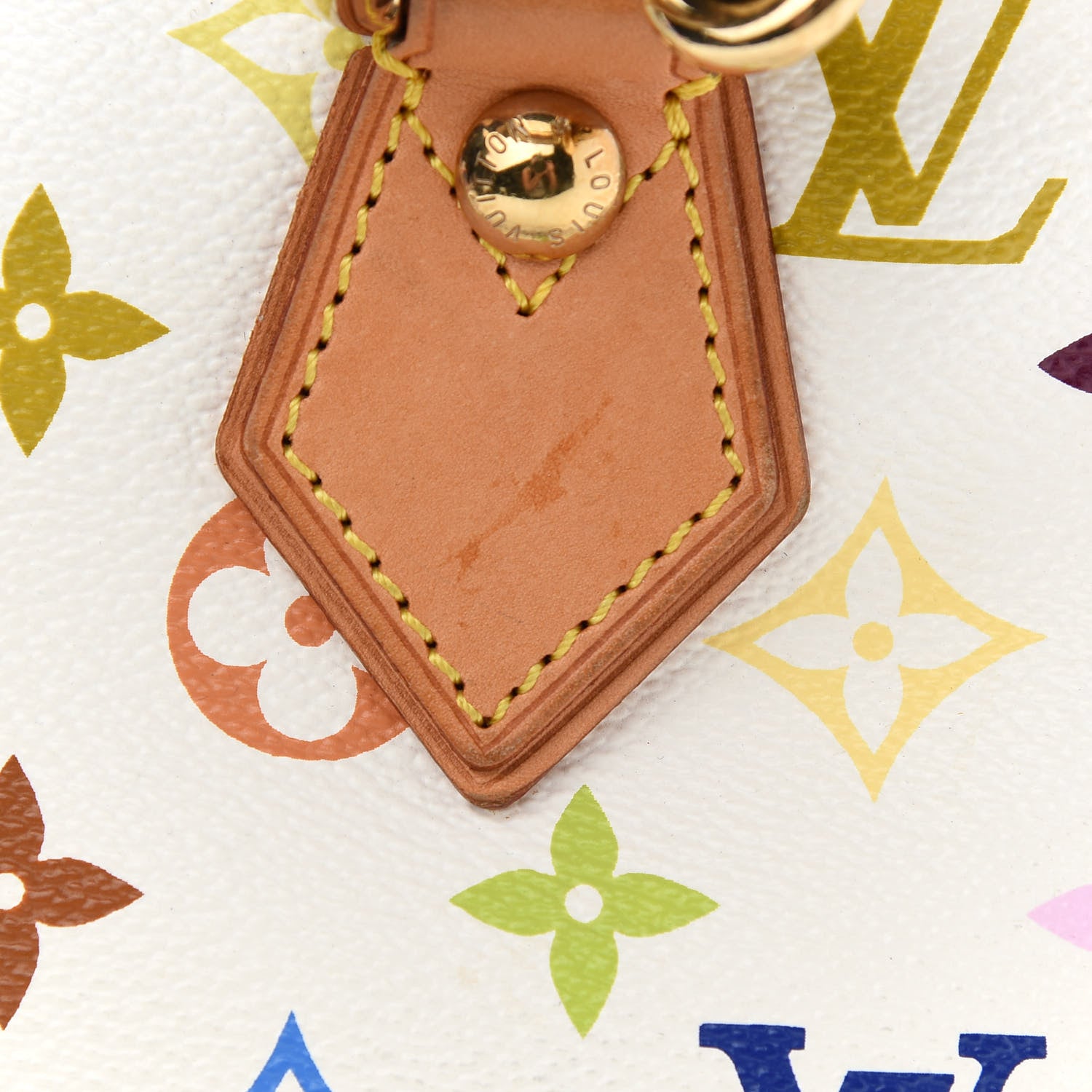Louis Vuitton Monogram Multicolor Audra White 9 of 11
