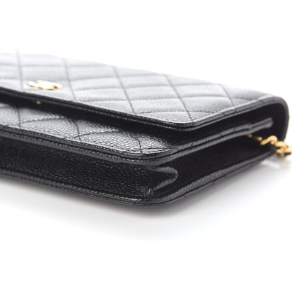 Chanel Caviar Quilted Wallet On Chain WOC Black 10 of 10