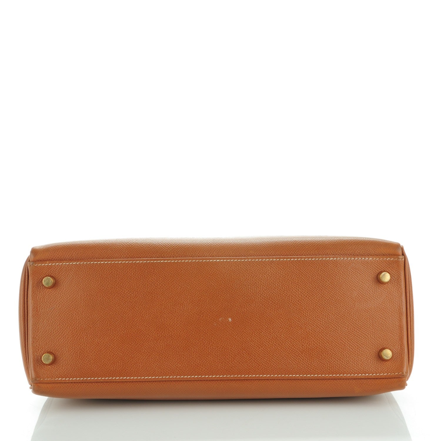 Hermes Courchevel Kelly Retourne 32 Gold 6 of 26