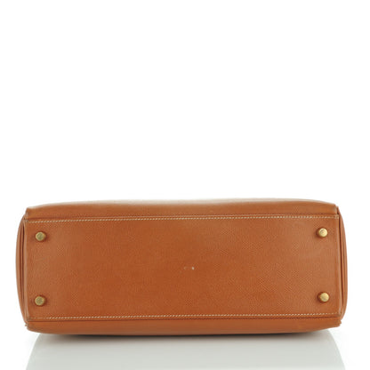 Hermes Courchevel Kelly Retourne 32 Gold 6 of 26