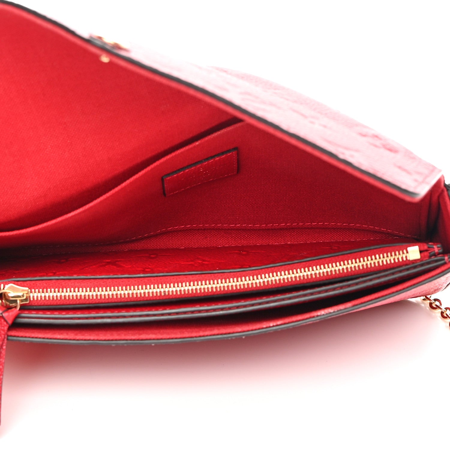 Louis Vuitton Empreinte Pochette Felicie Chain Wallet Scarlet 6 of 17