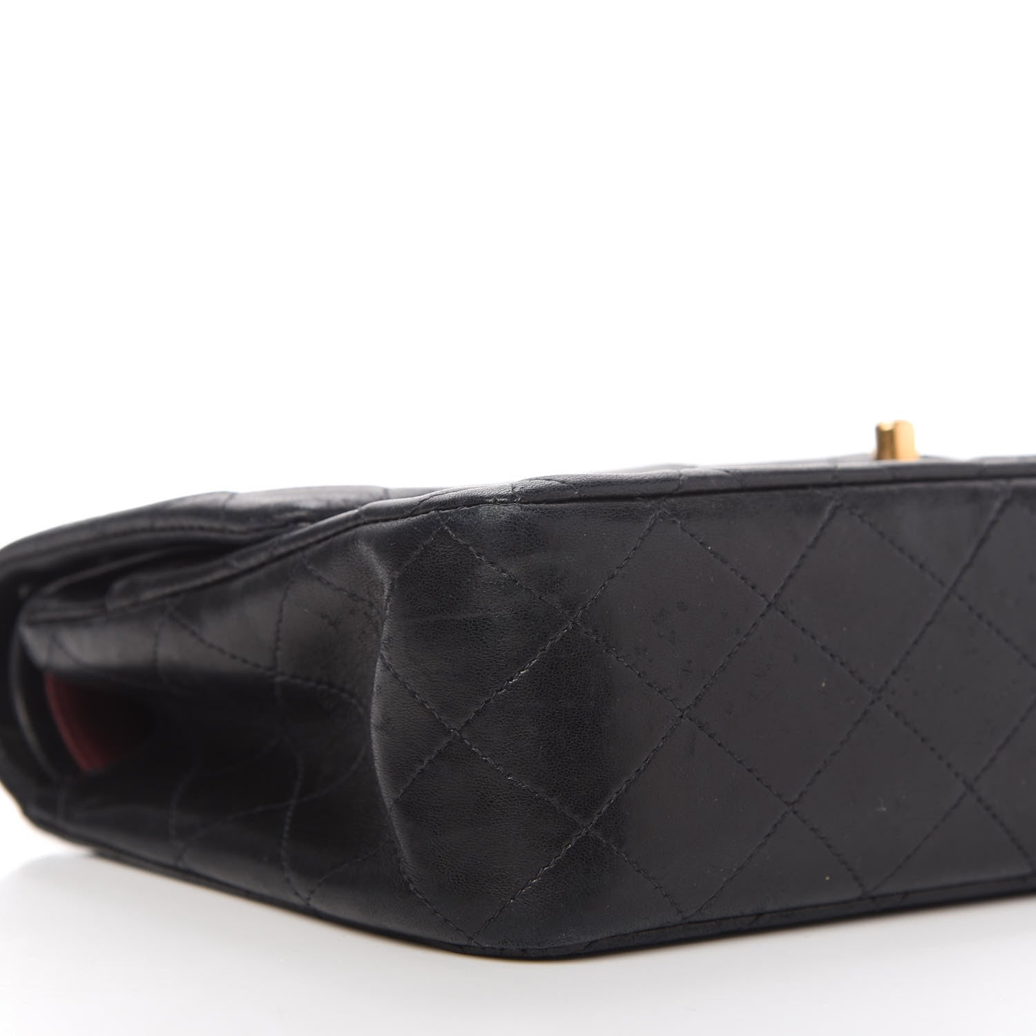 Chanel Lambskin Quilted Medium Double Flap Black 6 of 10