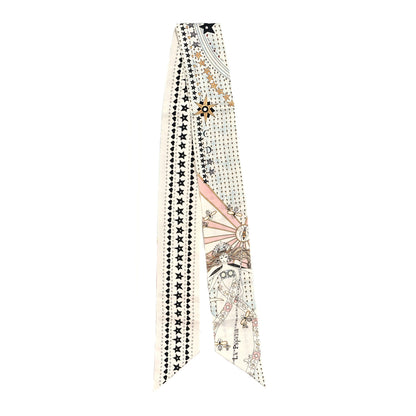 Christian Dior Silk High Priestess Tarot Mitzah Scarf Off White 2 of 3