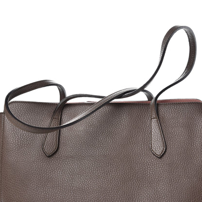 Gucci Dollar Calfskin Medium Swing Tote Grey Field Soft Pink 10 of 12