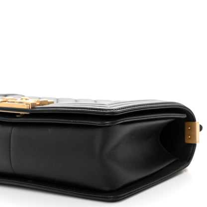 Chanel Lambskin Quilted Medium Boy Flap Black 9 of 9