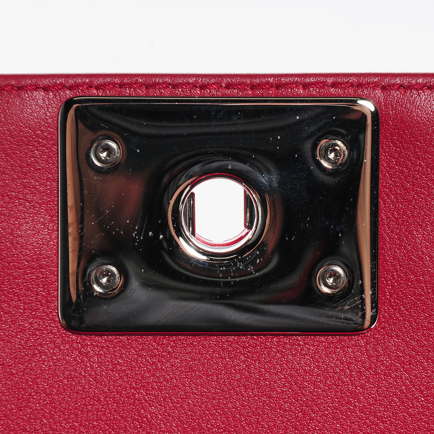 Chanel Patent Leather New Medium Boy Flap Plexiglass Red 6 of 8