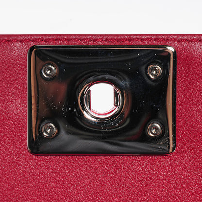 Chanel Patent Leather New Medium Boy Flap Plexiglass Red 6 of 8