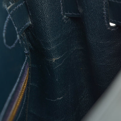 Hermes Box Kelly Retourne 28 Indigo 15 of 17