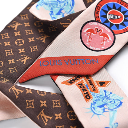 Louis Vuitton Silk Monogram World Tour Stickers BB Bandeau Nude 4 of 4