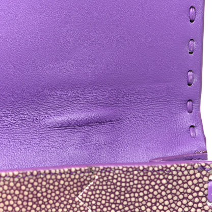 Bottega Veneta Stingray Piano Crisscross Clutch Purple 11 of 15