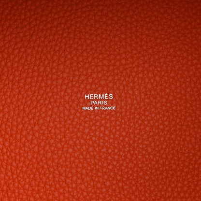 Hermes Taurillon Clemence Picotin Lock 22 MM Feu 6 of 13