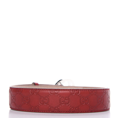 Gucci Guccissima Interlocking G 40mm Belt 95 38 Red 3 of 7