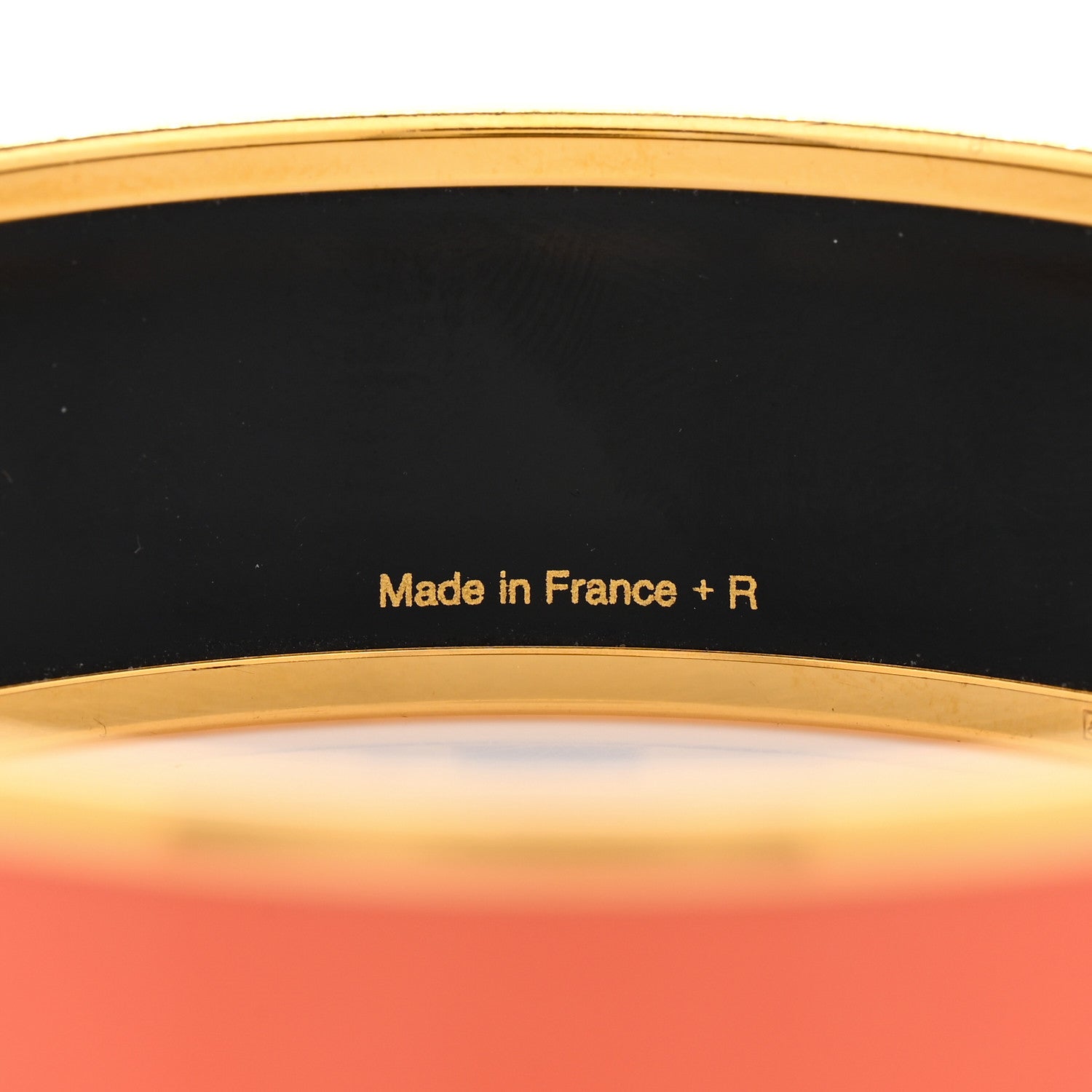 Hermes Enamel Printed Caleche Wide Bracelet 70 Mango 5 of 6