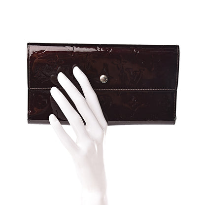 Louis Vuitton Vernis Porte Tresor International Wallet Amarante 2 of 9
