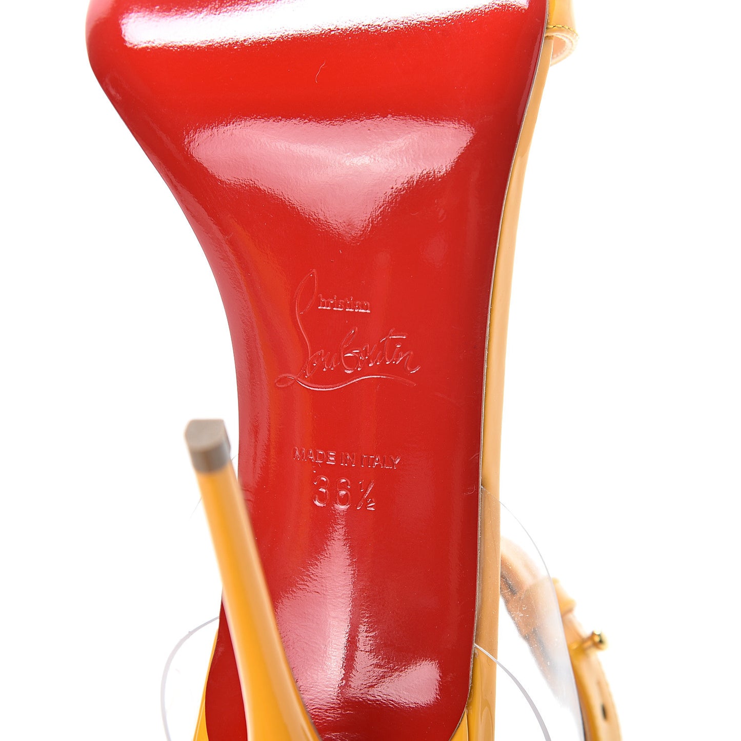 Patent PVC Jonatina 100 Sandals 36.5 Topaz Transparent