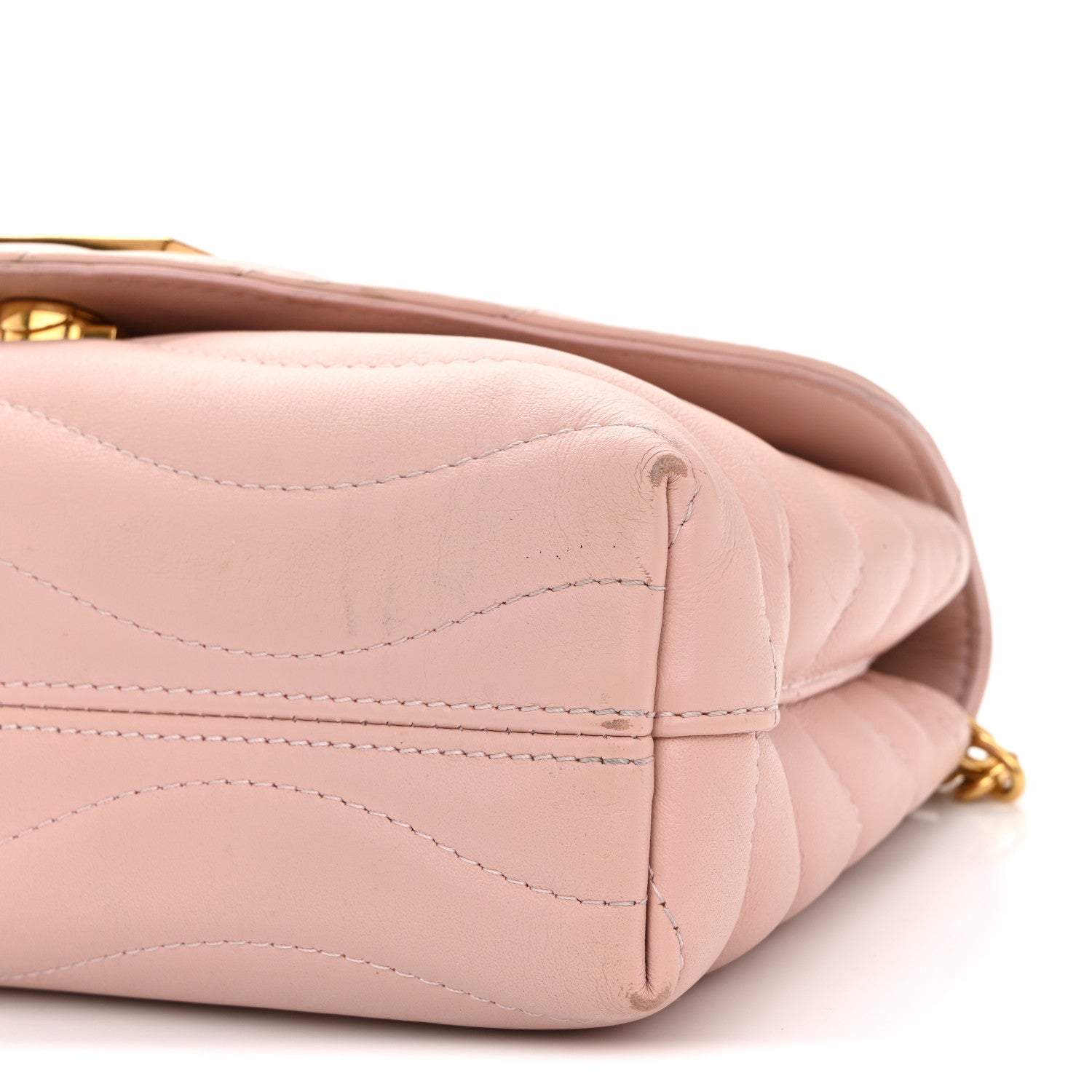 Louis Vuitton Calfskin New Wave Chain MM NM Rose Ballerine 10 of 18