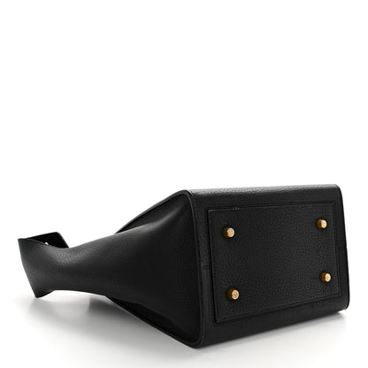 Celine Crisped Calfskin Mini Tie Knot Tote Black 4 of 13