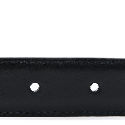 Celine Box Calfskin Medium 25mm Triomphe Belt 85 34 Black 4 of 6