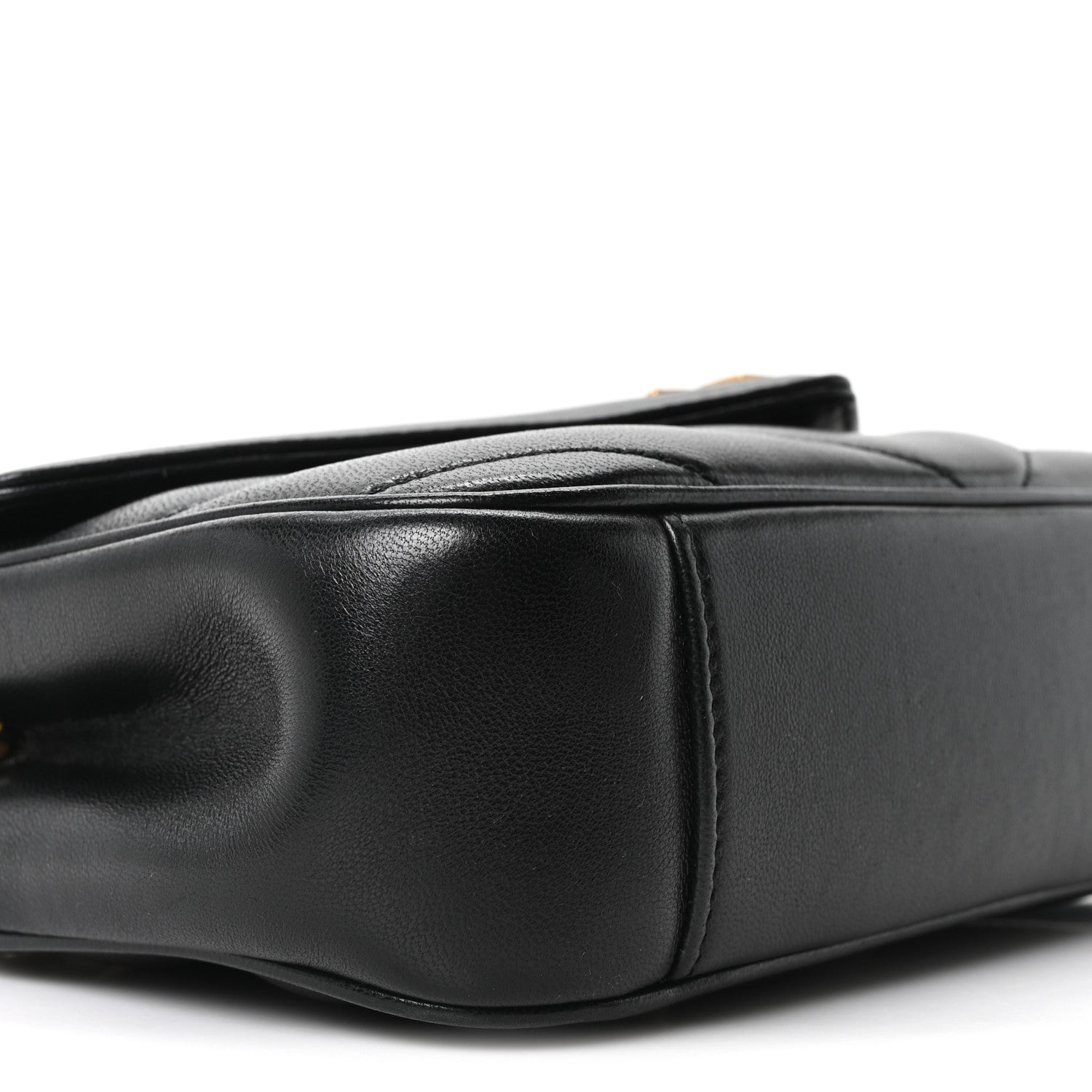 Saint Laurent Lambskin Chevron Quilted Small LouLou Black 10 of 11