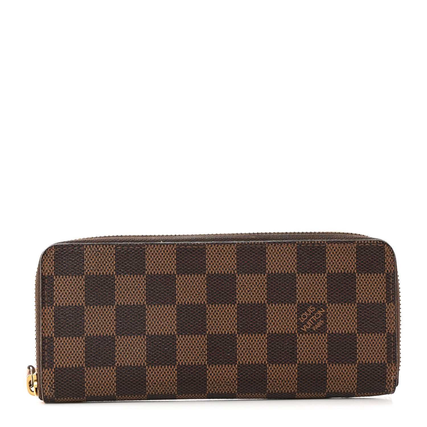Louis Vuitton Damier Ebene Clemence Wallet Rose Ballerine 1 of 7