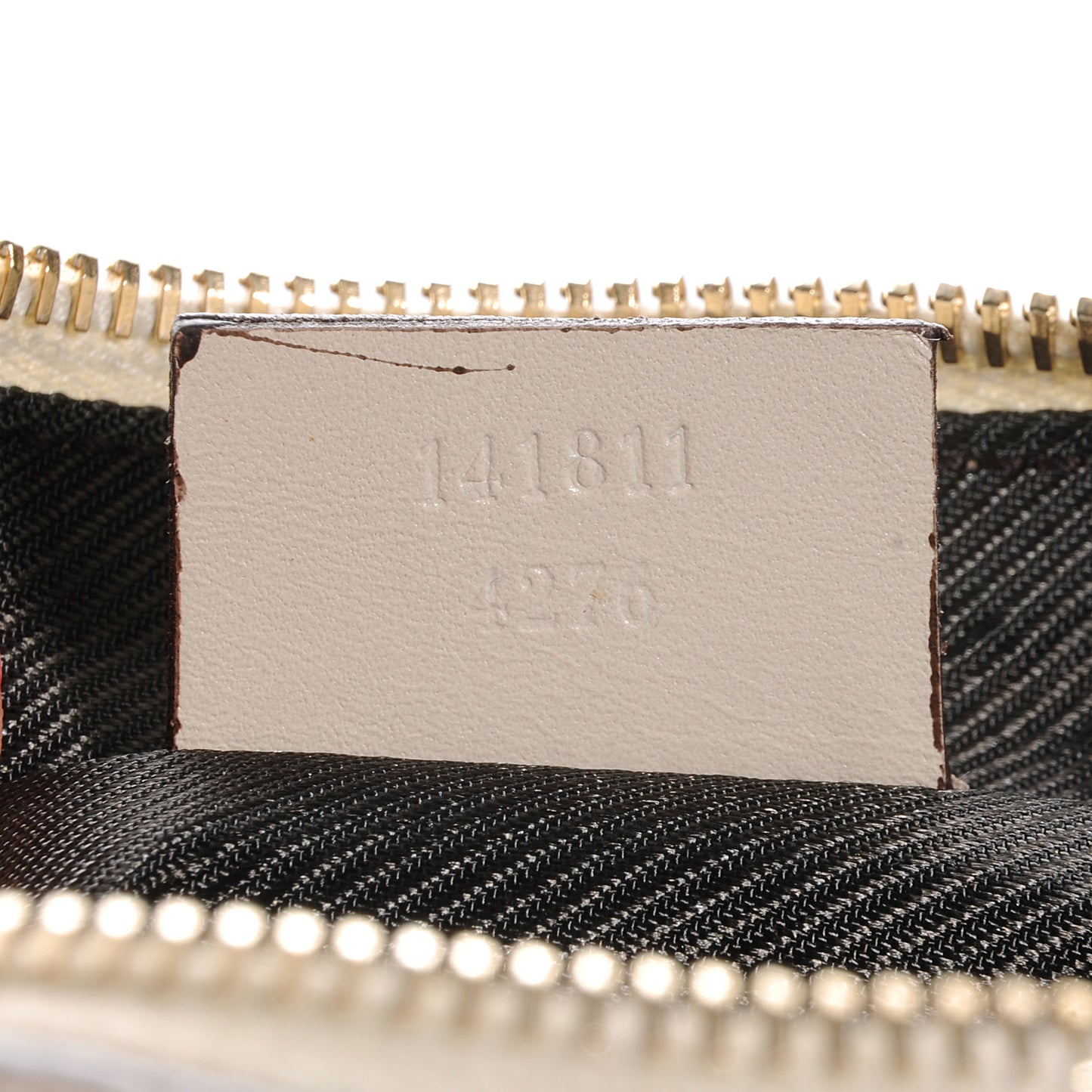 Guccissima Small Cosmetic Pouch Off White