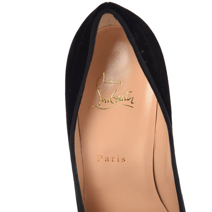 Christian Louboutin Velvet Decoltish 100 Pumps 39 Black 7 of 10