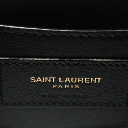 Saint Laurent Box Calfskin Monogram Medium Solferino Satchel Mustard 6 of 10