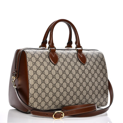Gucci GG Supreme Monogram Medium Boston Beige Cuir 4 of 9
