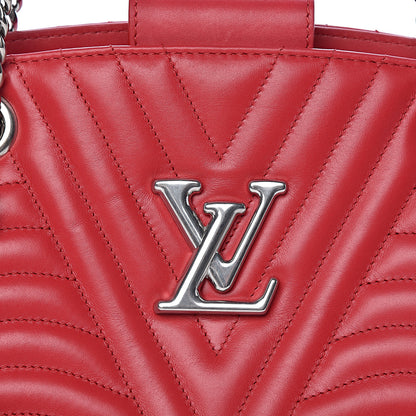 Louis Vuitton Calfskin New Wave Chain Tote Ecarlate 9 of 10