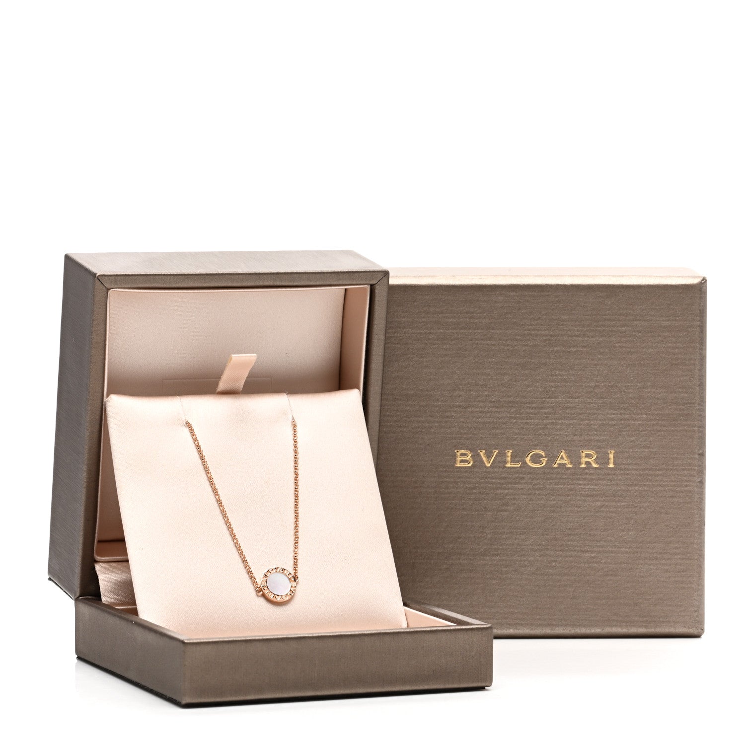 Bulgari 18K Rose Gold Mother of Pearl Bvlgari Bvlgari Engravable Bracelet SM 5 of 5