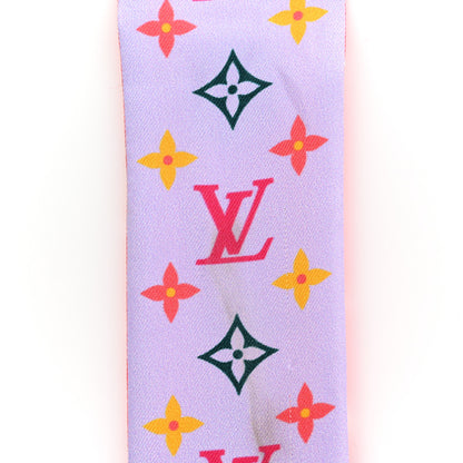 Louis Vuitton Silk Monogram Flowers Forever Bandeau Red 6 of 10
