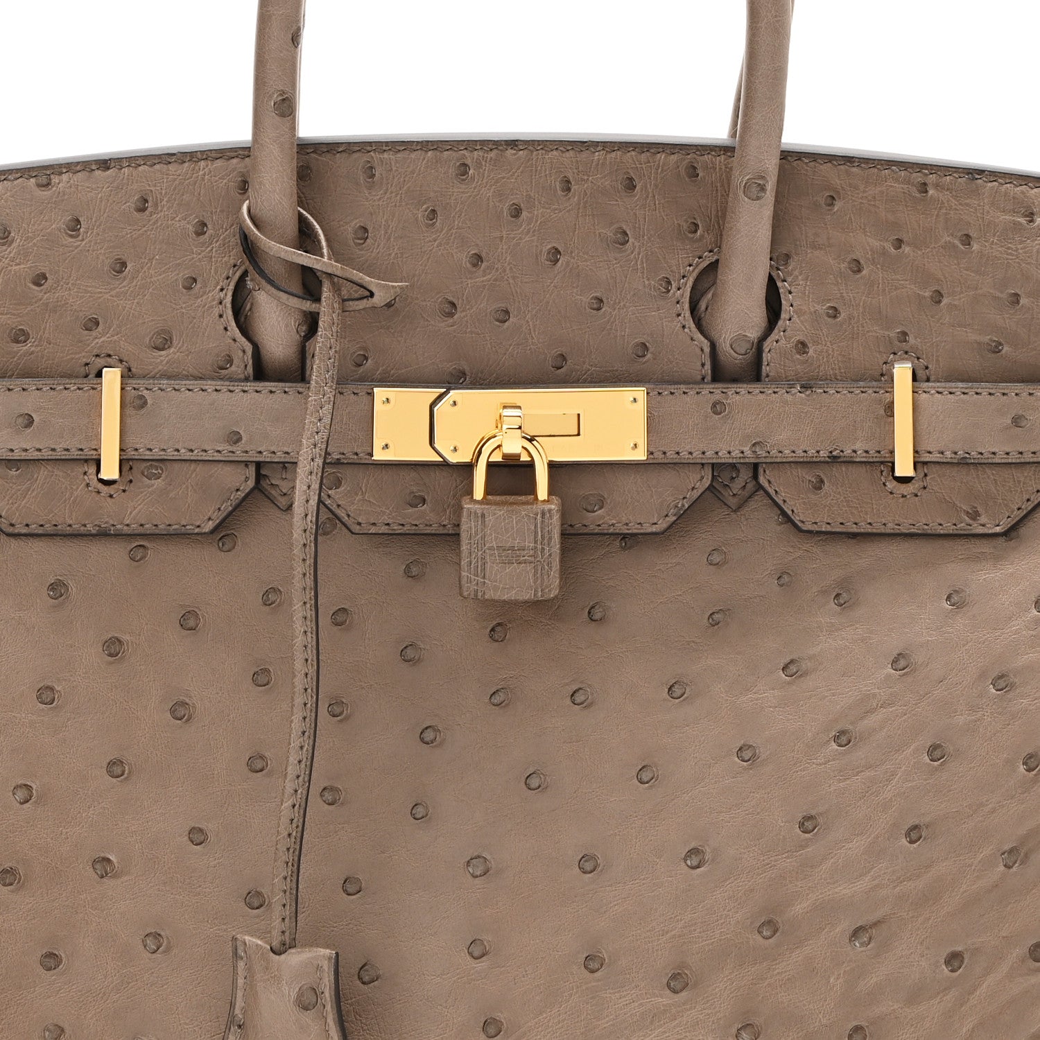 Hermes Ostrich Birkin 30 Gris Asphalte 7 of 10