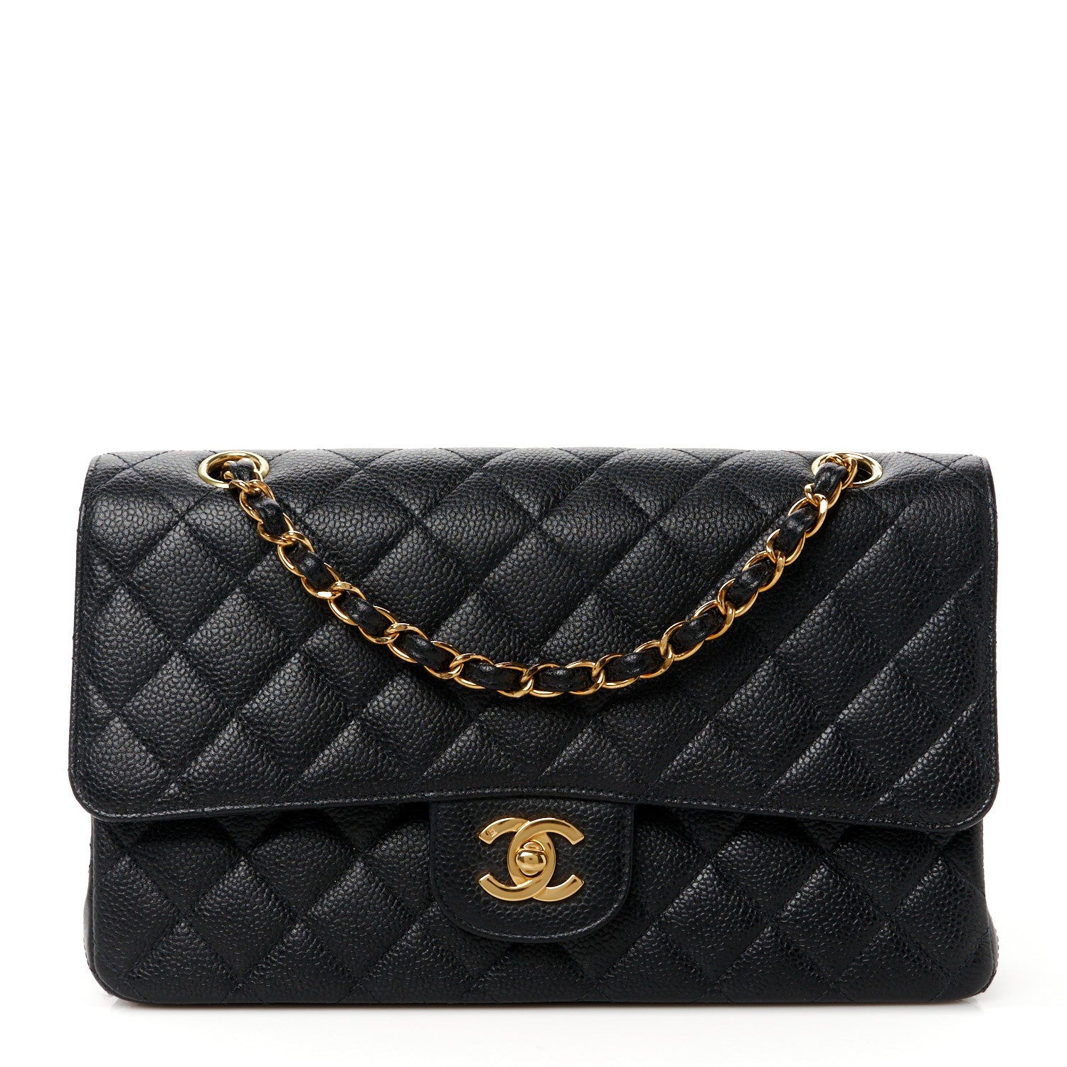 Chanel Caviar Quilted Medium Double Flap Black 1 of 13