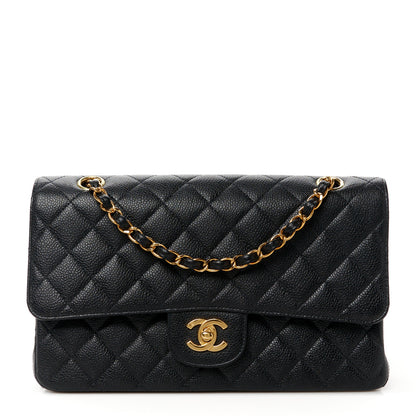 Chanel Caviar Quilted Medium Double Flap Black 1 of 13