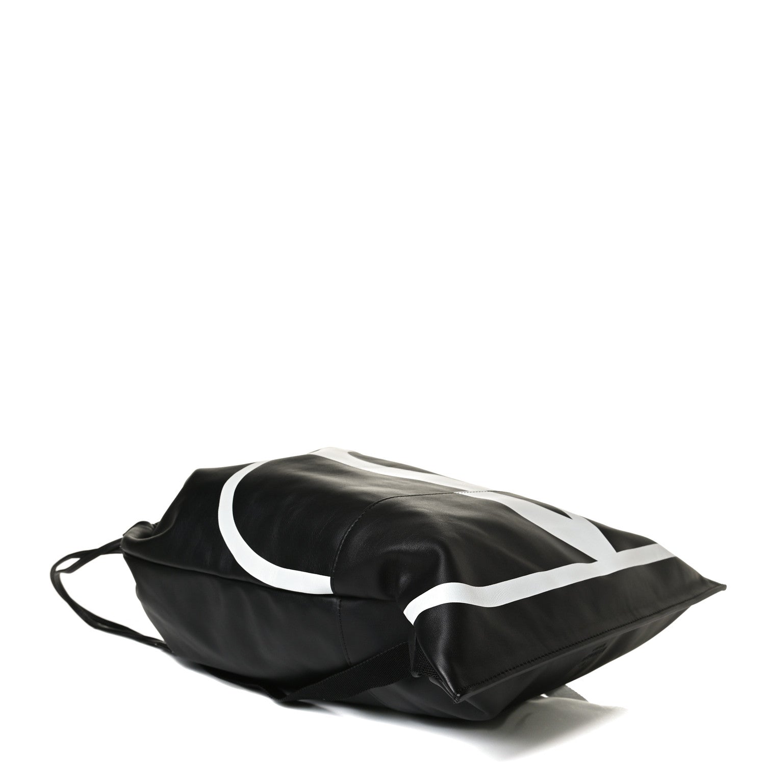 Valentino Garavani Nappa VLogo Drawstring Backpack Black 3 of 8