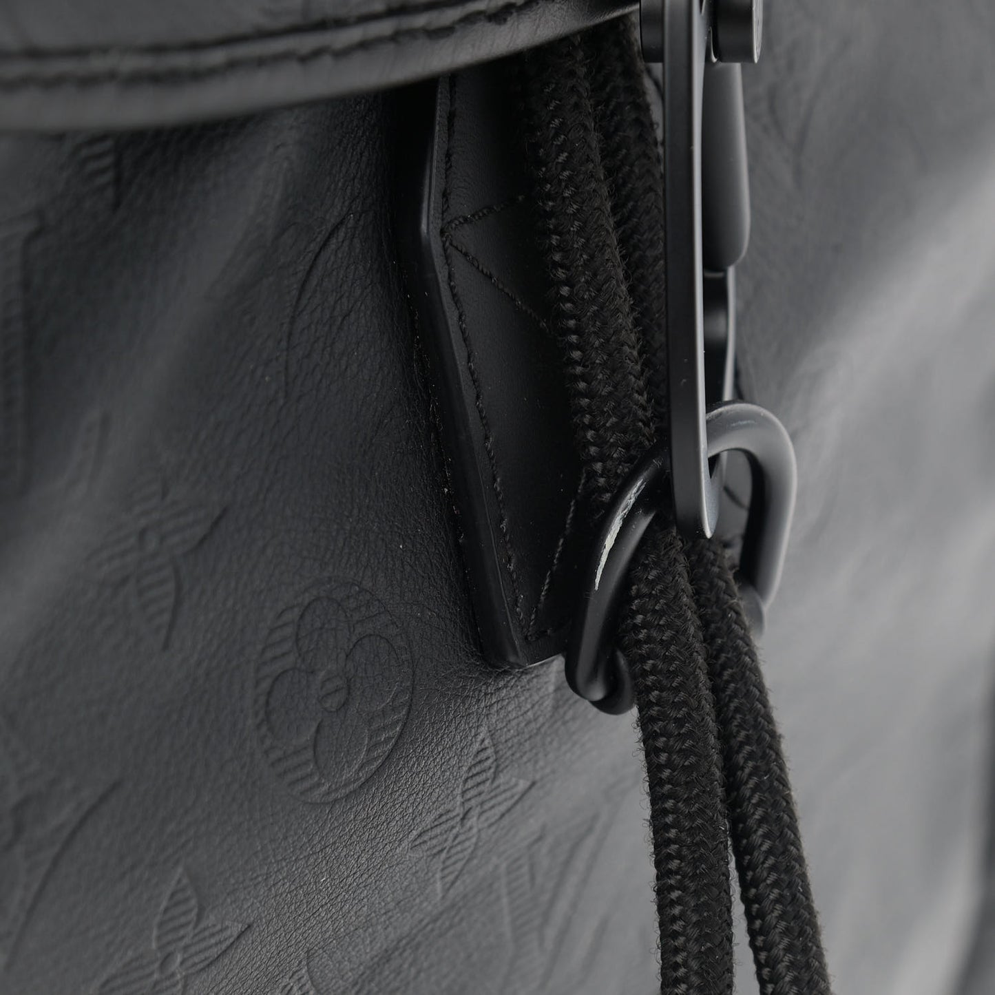 Calfskin Monogram Shadow Discovery Backpack Black