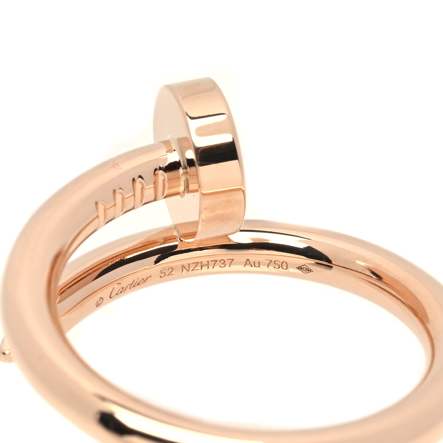 Cartier 18K Pink Gold Juste Un Clou Ring 52 6 4 of 5