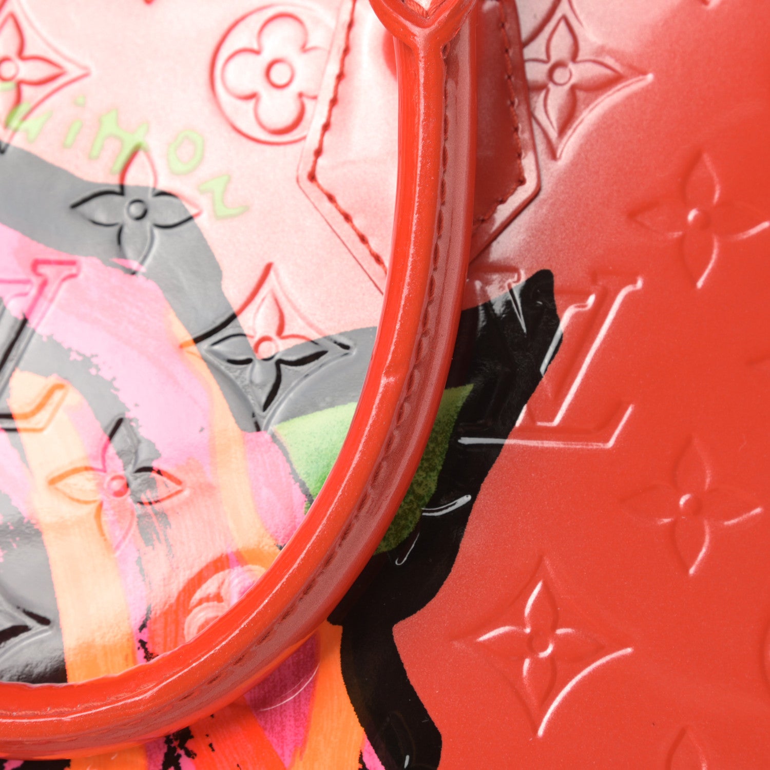 Louis Vuitton Vernis Roses Alma GM Orange Sunset 13 of 14