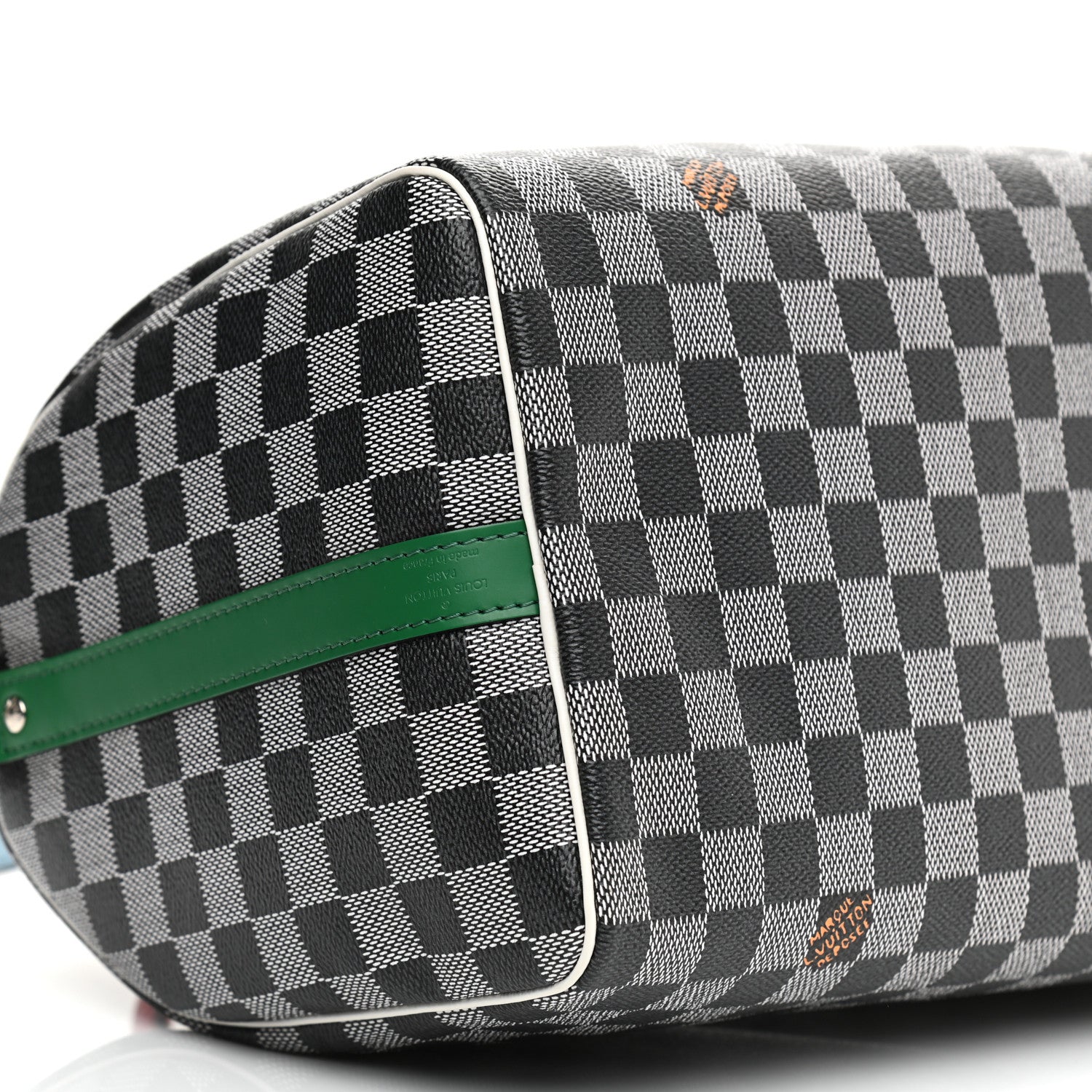Louis Vuitton Damier Speedy Bandouliere 30 Black White 9 of 11