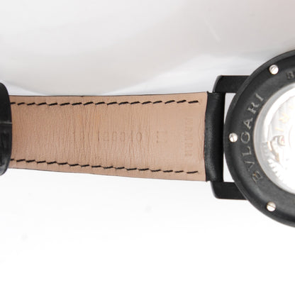 Bulgari Carbon Calfskin 40mm Carbongold Automatic Watch Black 4 of 6