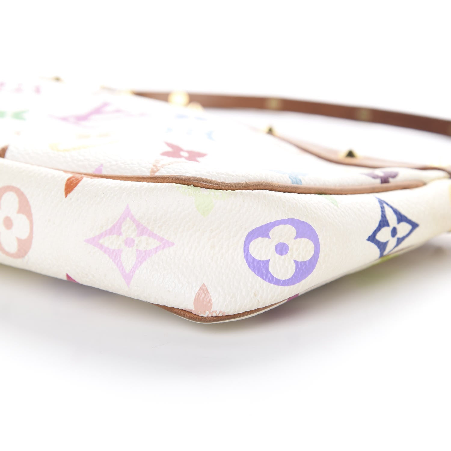 Louis Vuitton Monogram Multicolor Pochette Accessories White 9 of 11