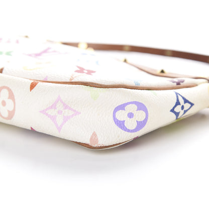 Louis Vuitton Monogram Multicolor Pochette Accessories White 9 of 11