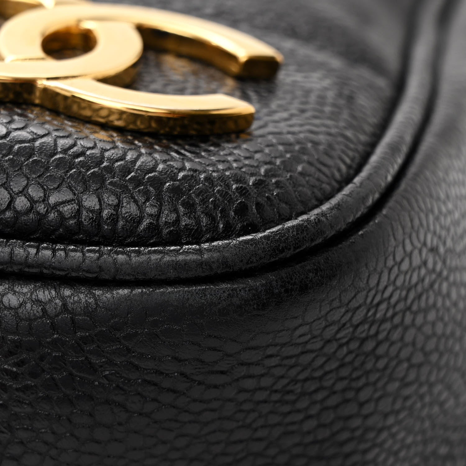 Chanel Caviar Triple CC Shoulder Bag Black 12 of 15