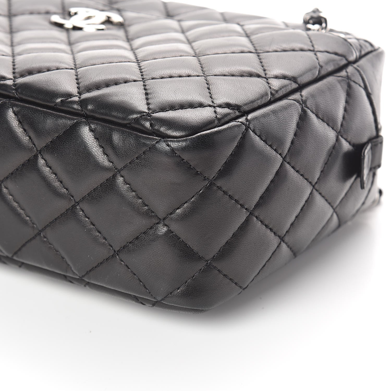 Chanel Lambskin Quilted Medium Camera Case Black 9 of 10