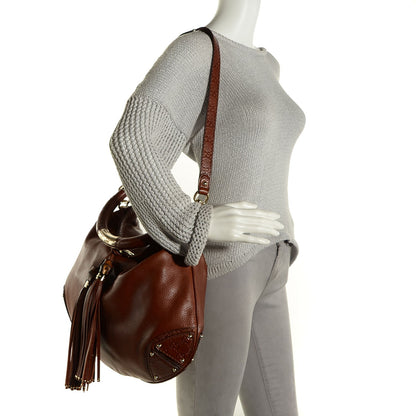 Gucci Calfskin Large Indy Top Handle Hobo Brown 2 of 10