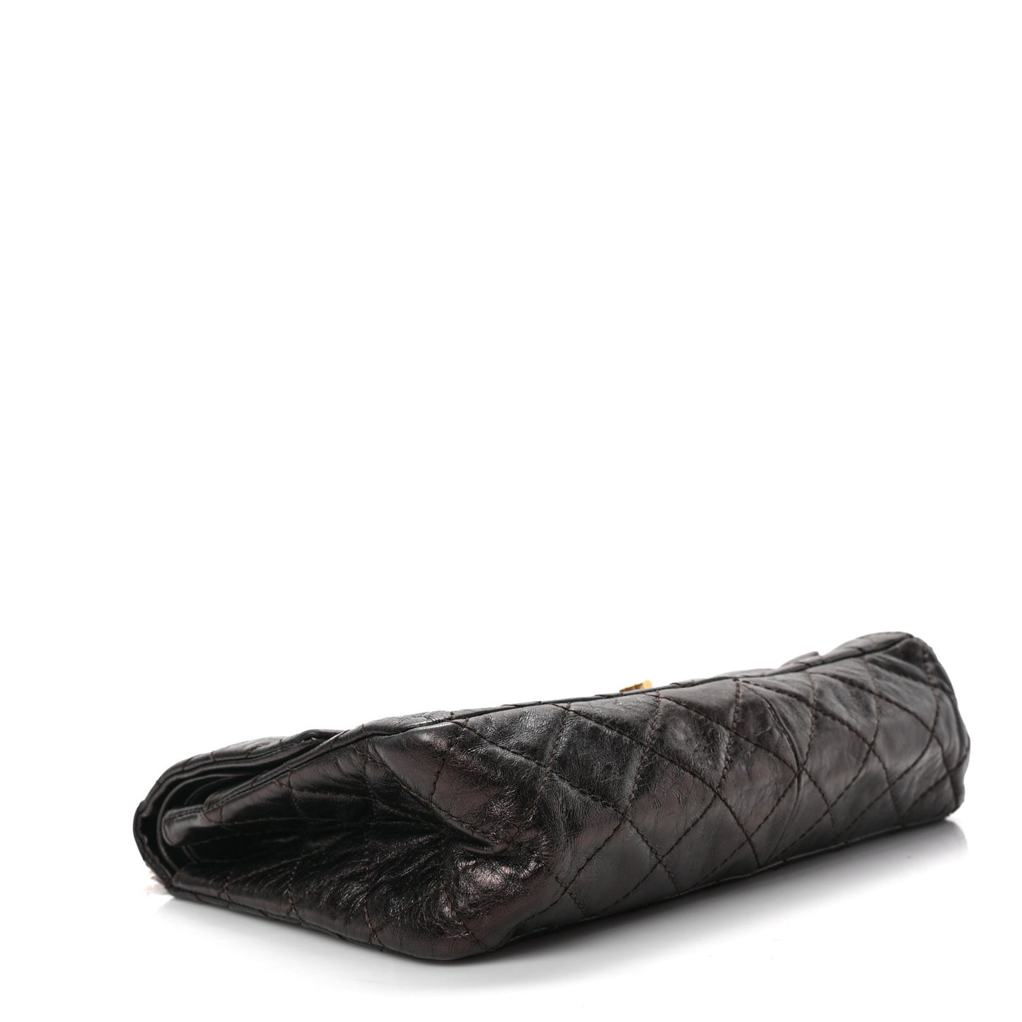 Metallic Aged Calfskin Quilted 2.55 Reissue 226 Flap Brown