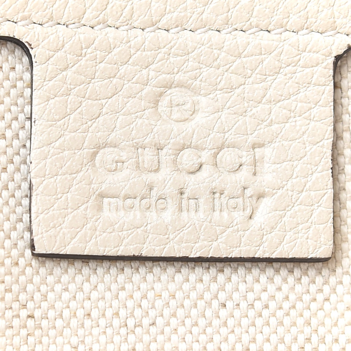 Grained Calfskin Logo Half Moon Hobo White